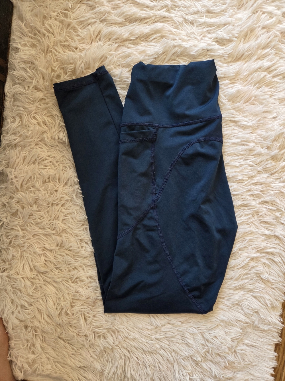 SHEIN Navy High-Waist Active Leggings
